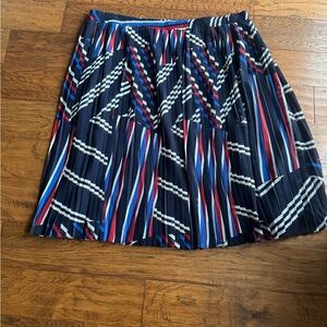 Roz &‎ Ali Pleated Abstract Skirt